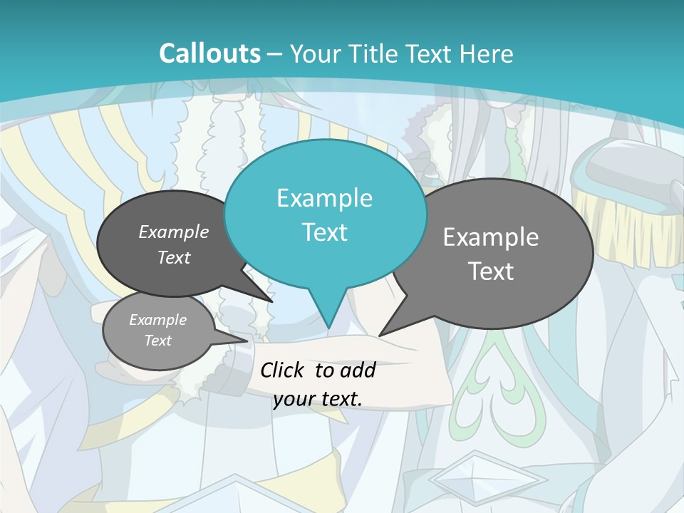 A Couple Of Anime Characters Standing Next To Each Other PowerPoint Template