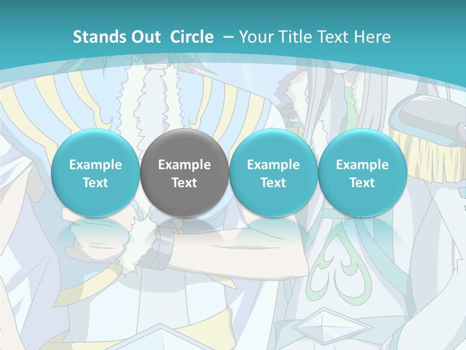 A Couple Of Anime Characters Standing Next To Each Other PowerPoint Template