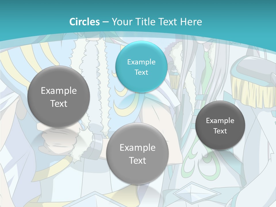A Couple Of Anime Characters Standing Next To Each Other PowerPoint Template