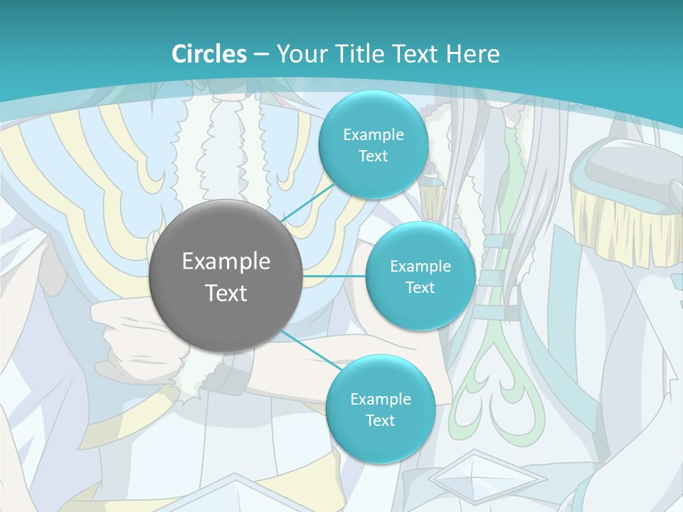A Couple Of Anime Characters Standing Next To Each Other PowerPoint Template