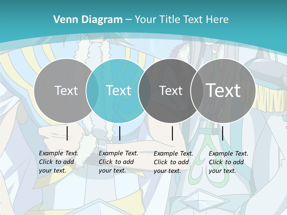 A Couple Of Anime Characters Standing Next To Each Other PowerPoint Template