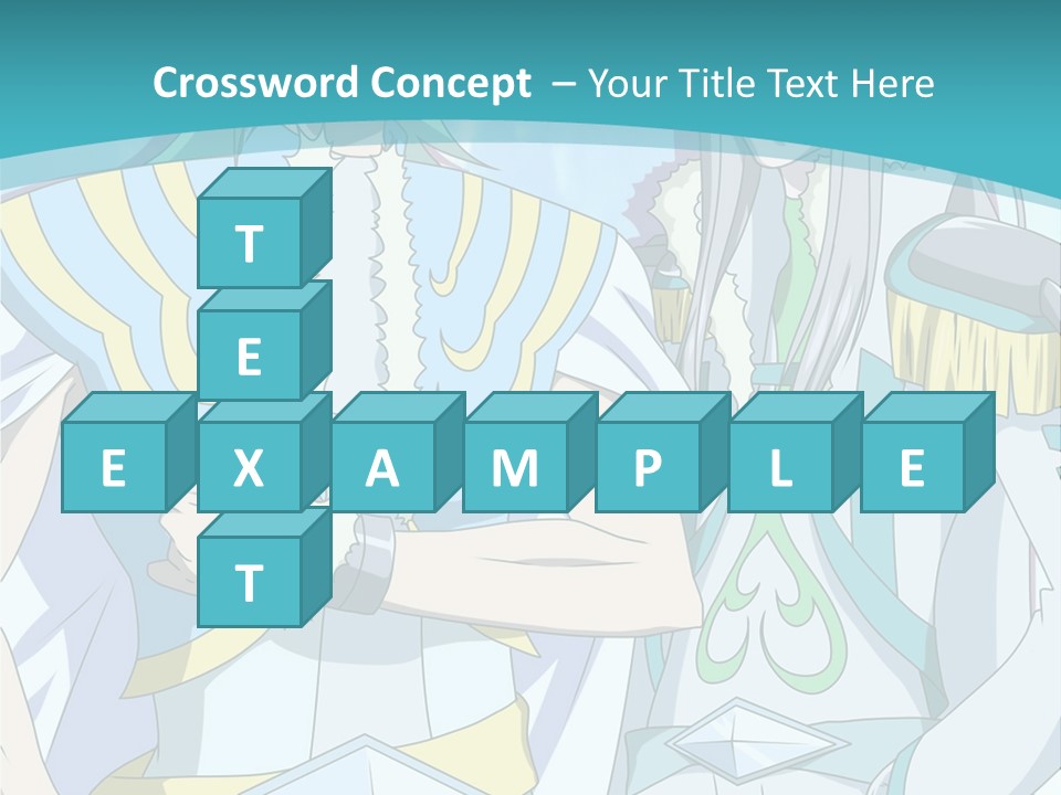A Couple Of Anime Characters Standing Next To Each Other PowerPoint Template