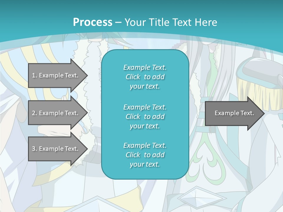 A Couple Of Anime Characters Standing Next To Each Other PowerPoint Template