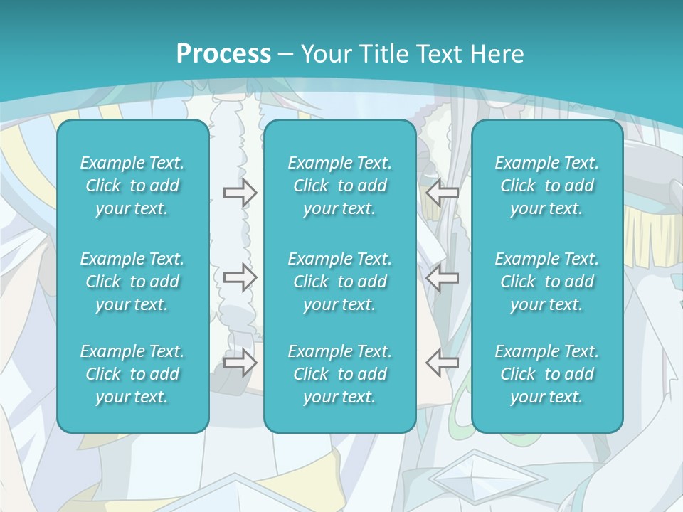 A Couple Of Anime Characters Standing Next To Each Other PowerPoint Template