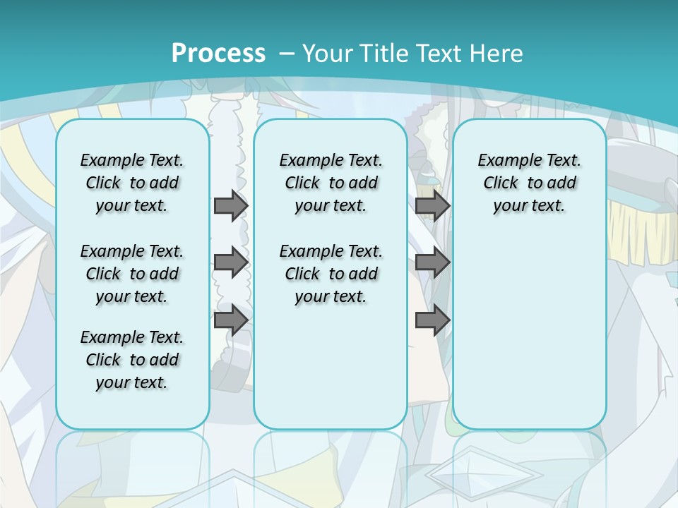 A Couple Of Anime Characters Standing Next To Each Other PowerPoint Template