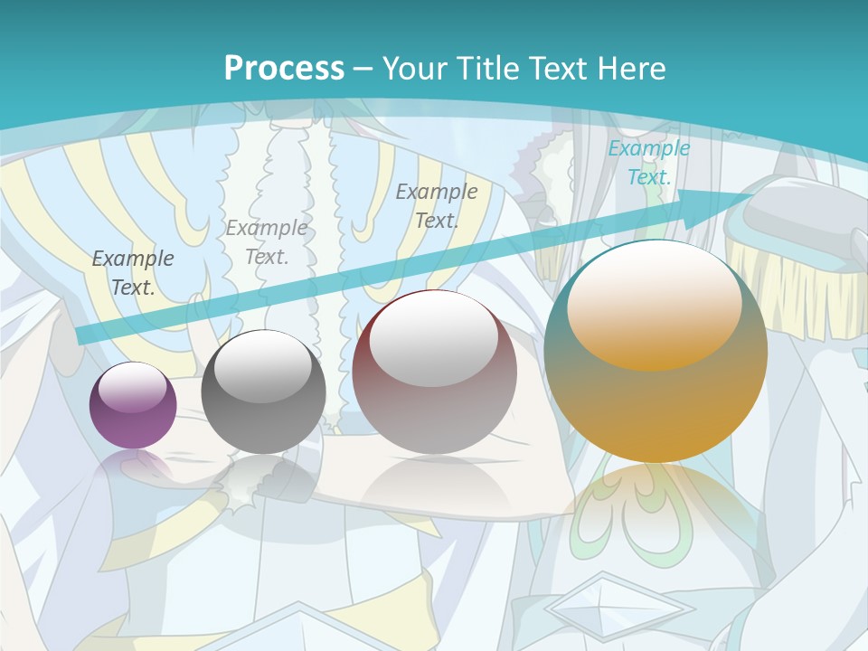 A Couple Of Anime Characters Standing Next To Each Other PowerPoint Template