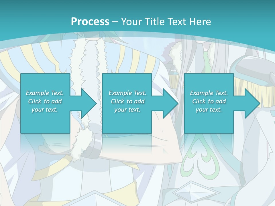 A Couple Of Anime Characters Standing Next To Each Other PowerPoint Template