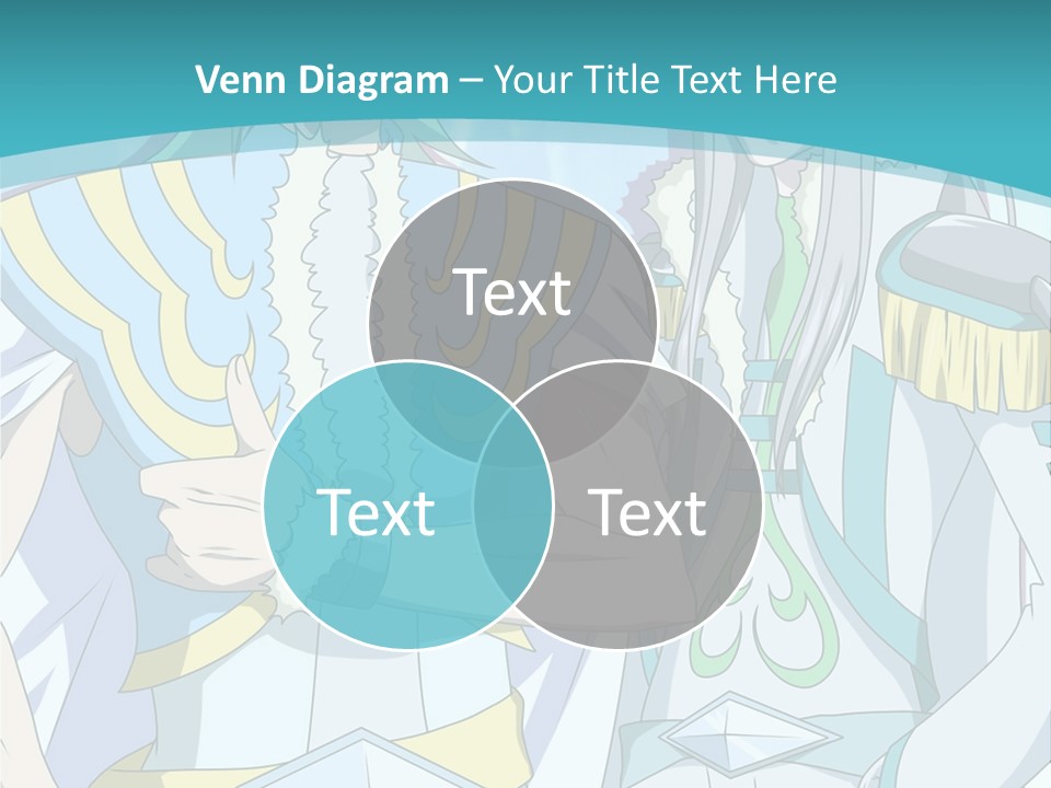 A Couple Of Anime Characters Standing Next To Each Other PowerPoint Template