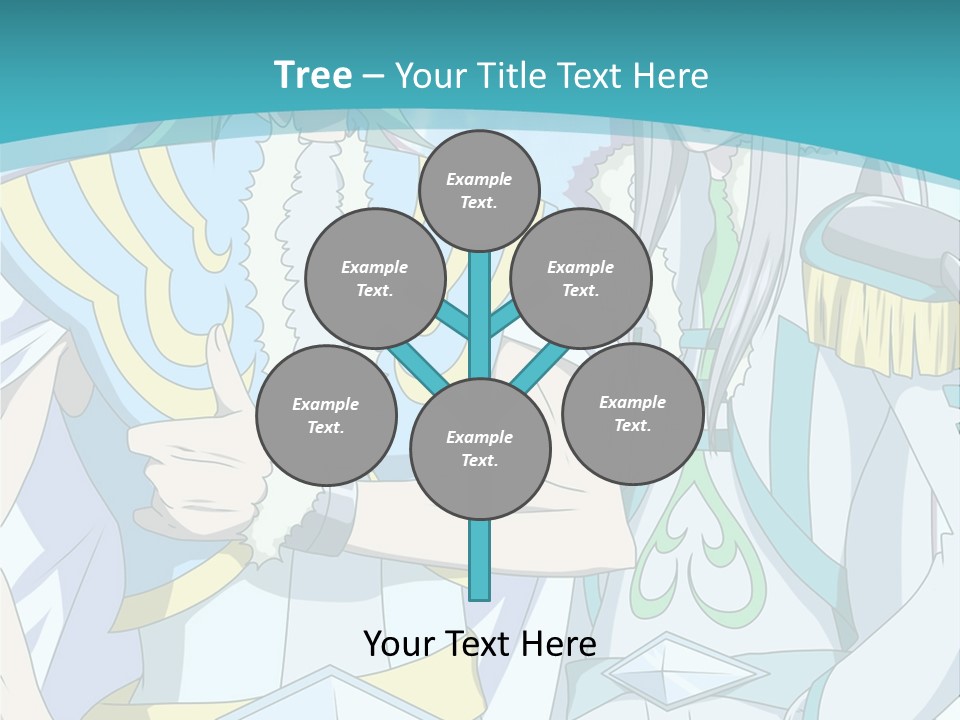 A Couple Of Anime Characters Standing Next To Each Other PowerPoint Template