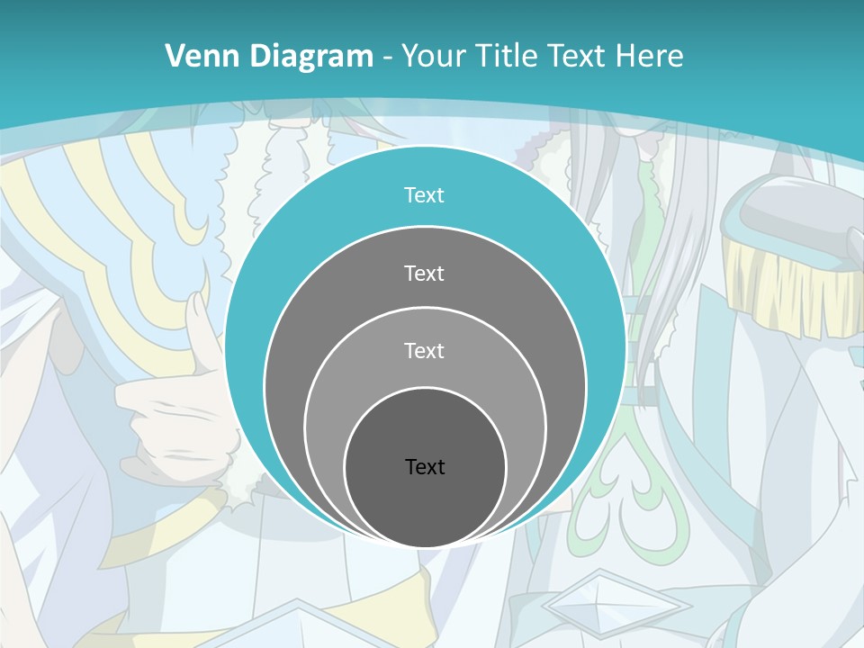A Couple Of Anime Characters Standing Next To Each Other PowerPoint Template