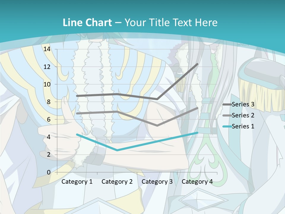 A Couple Of Anime Characters Standing Next To Each Other PowerPoint Template