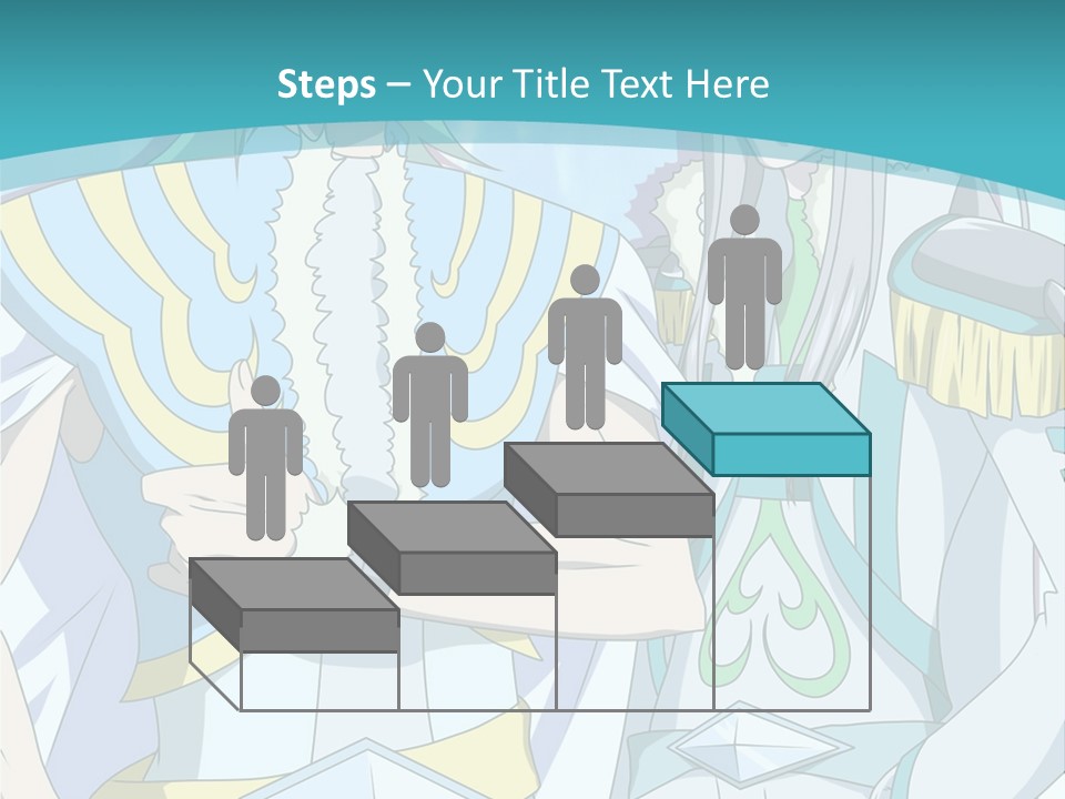A Couple Of Anime Characters Standing Next To Each Other PowerPoint Template