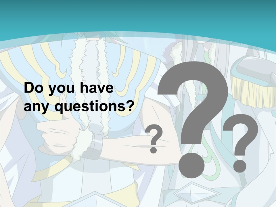 A Couple Of Anime Characters Standing Next To Each Other PowerPoint Template