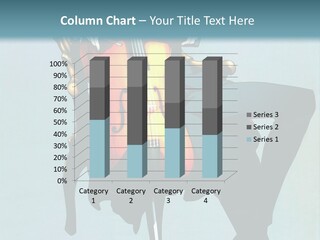 A Man Sitting On Top Of A Chair Holding A Cello PowerPoint Template