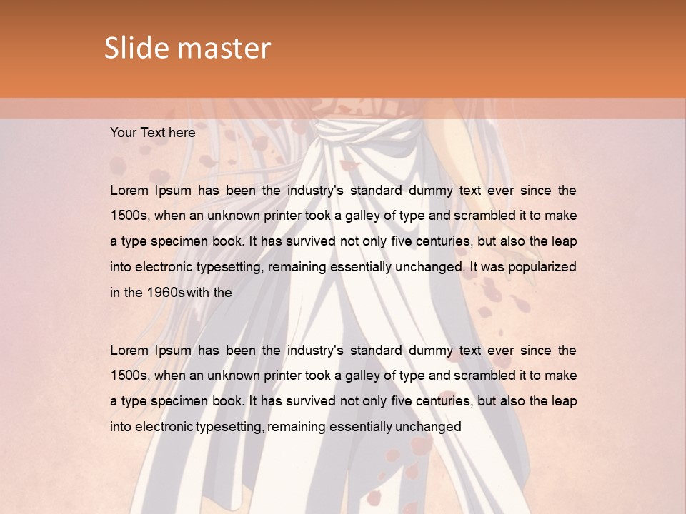 A Woman In A White Dress Holding A Flower PowerPoint Template