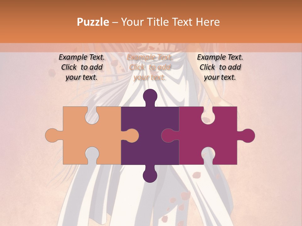 A Woman In A White Dress Holding A Flower PowerPoint Template