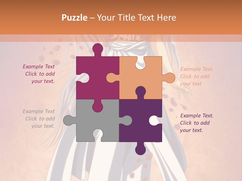 A Woman In A White Dress Holding A Flower PowerPoint Template