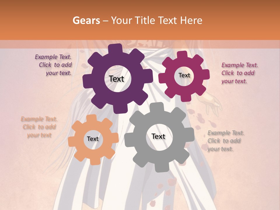 A Woman In A White Dress Holding A Flower PowerPoint Template