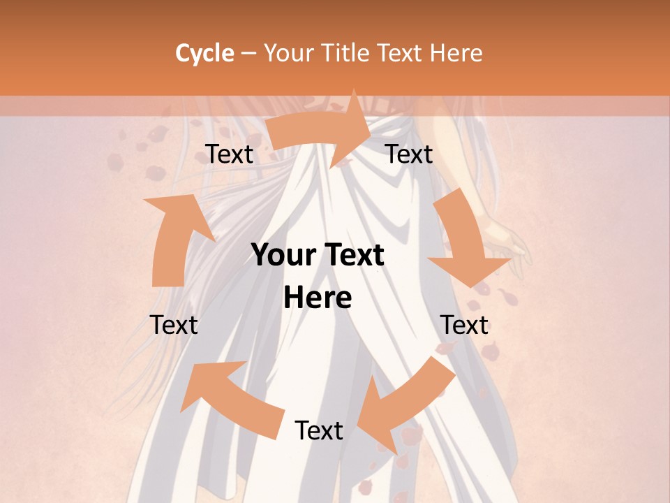 A Woman In A White Dress Holding A Flower PowerPoint Template