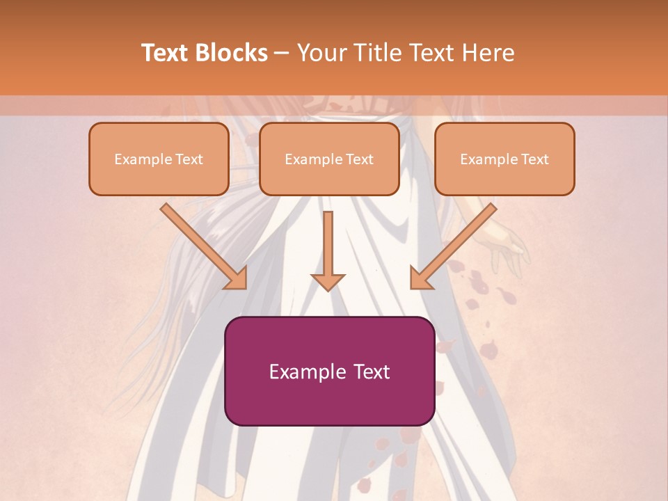 A Woman In A White Dress Holding A Flower PowerPoint Template