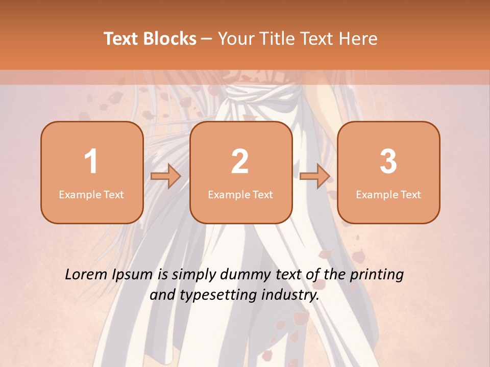 A Woman In A White Dress Holding A Flower PowerPoint Template