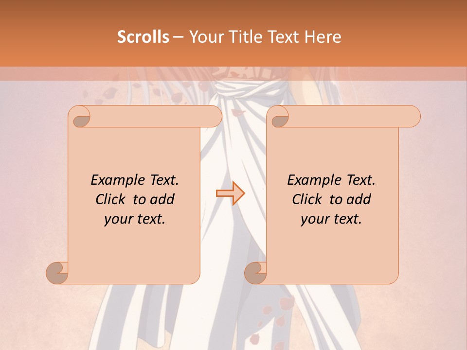 A Woman In A White Dress Holding A Flower PowerPoint Template