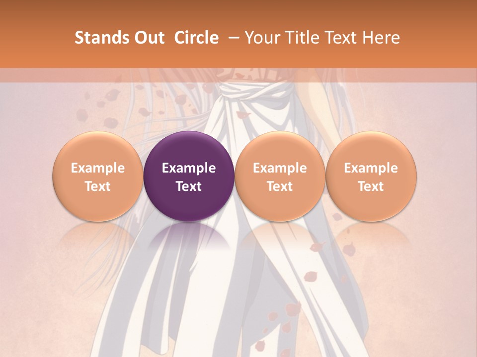 A Woman In A White Dress Holding A Flower PowerPoint Template