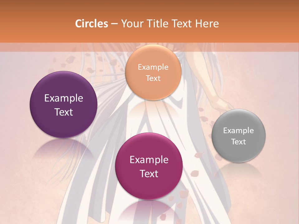 A Woman In A White Dress Holding A Flower PowerPoint Template