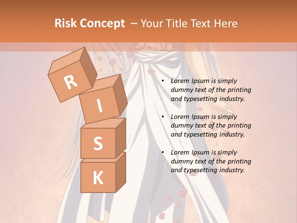 A Woman In A White Dress Holding A Flower PowerPoint Template