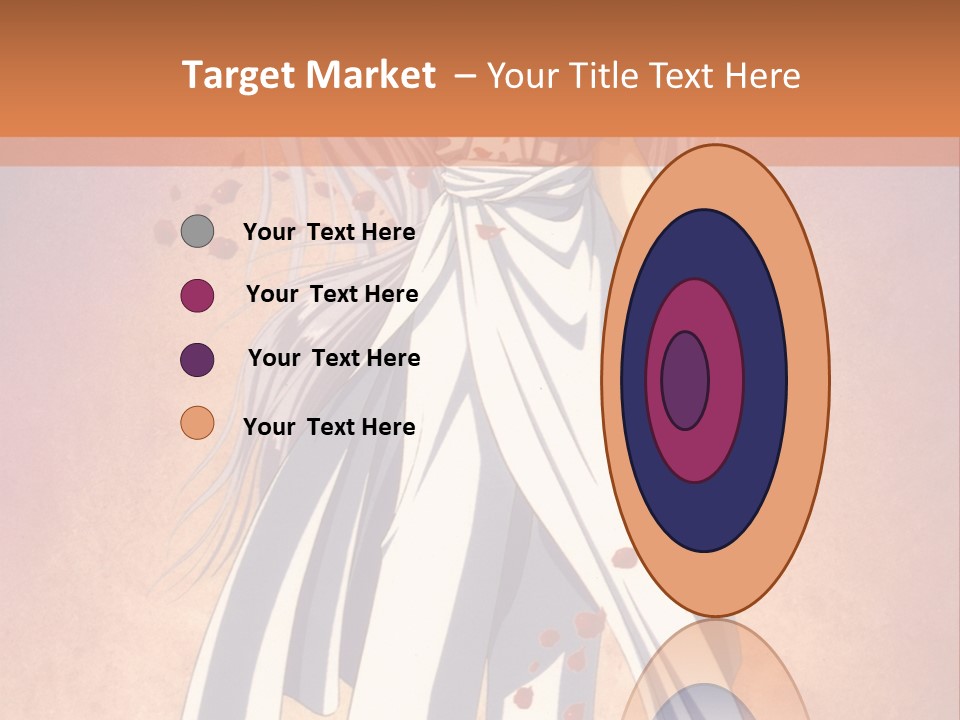 A Woman In A White Dress Holding A Flower PowerPoint Template