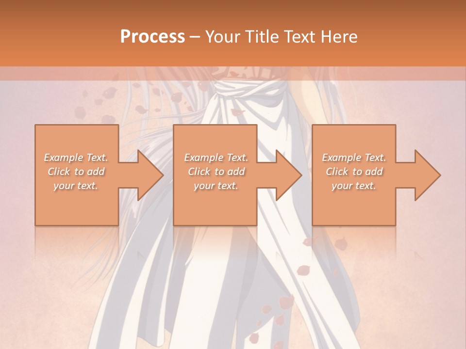 A Woman In A White Dress Holding A Flower PowerPoint Template