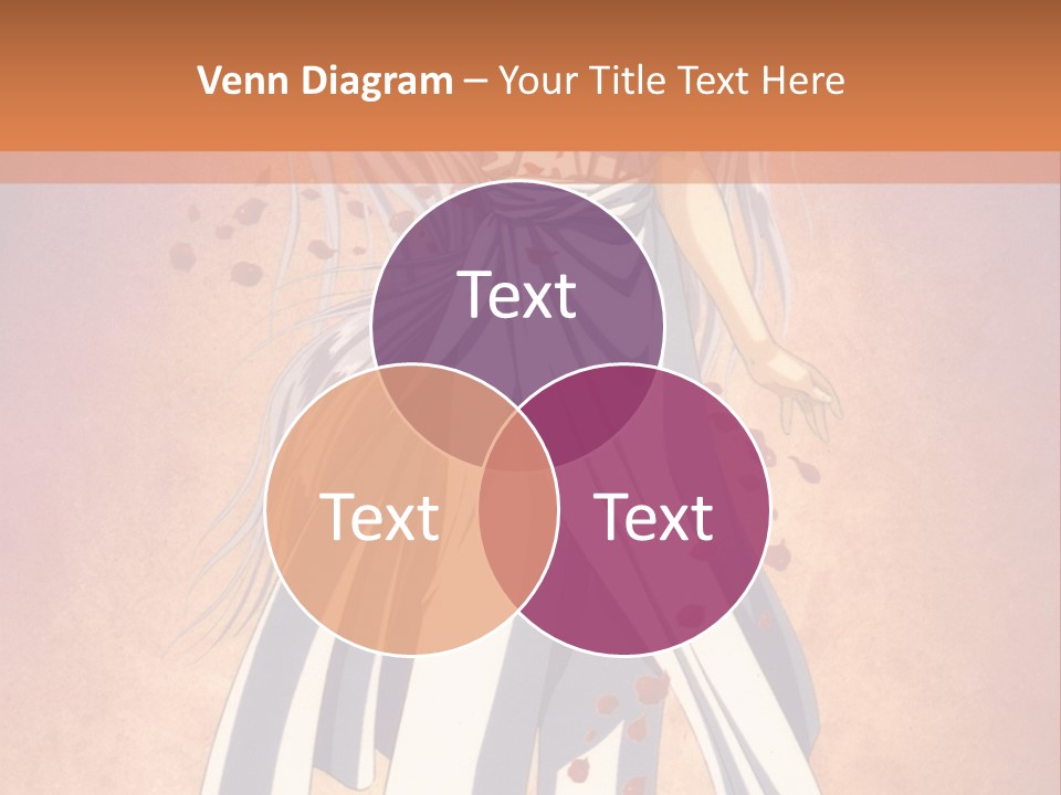 A Woman In A White Dress Holding A Flower PowerPoint Template