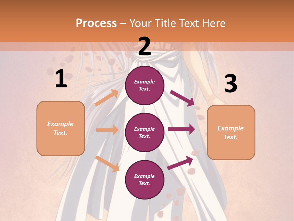 A Woman In A White Dress Holding A Flower PowerPoint Template