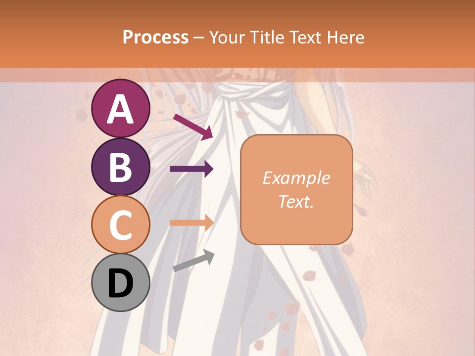 A Woman In A White Dress Holding A Flower PowerPoint Template