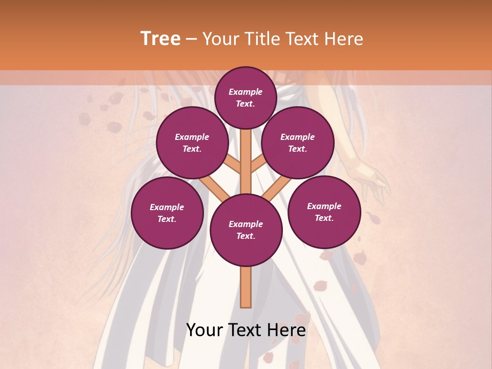 A Woman In A White Dress Holding A Flower PowerPoint Template