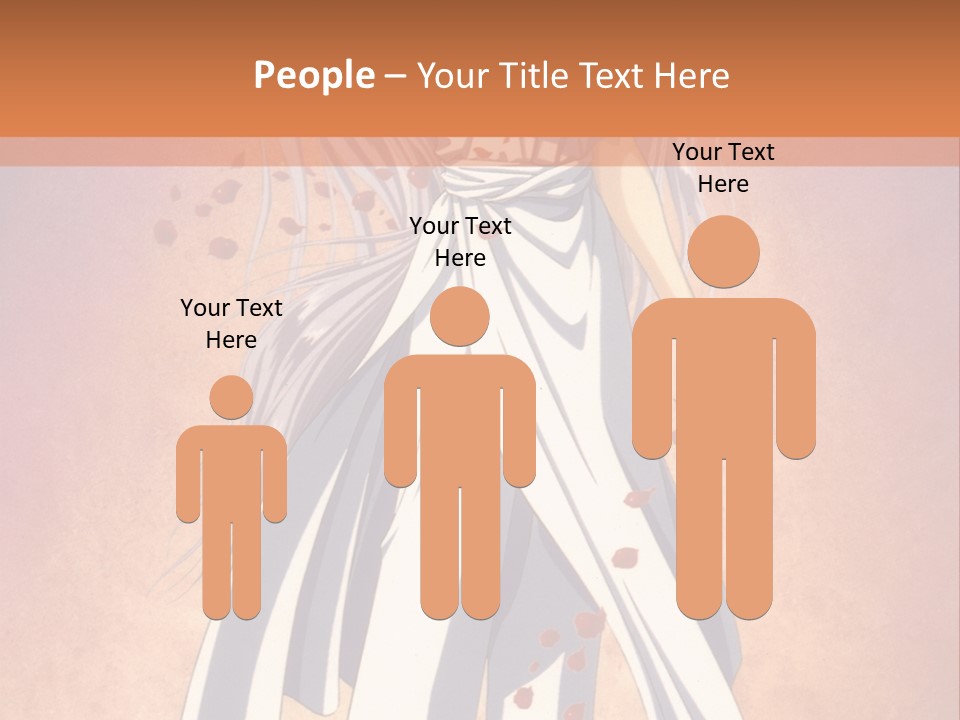 A Woman In A White Dress Holding A Flower PowerPoint Template