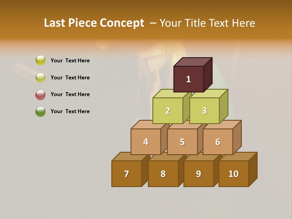 A Woman In A Green Shirt And Hat Holding A Toothbrush PowerPoint Template