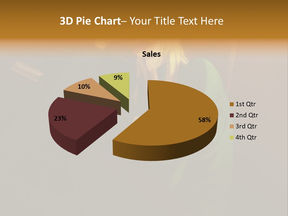 A Woman In A Green Shirt And Hat Holding A Toothbrush PowerPoint Template