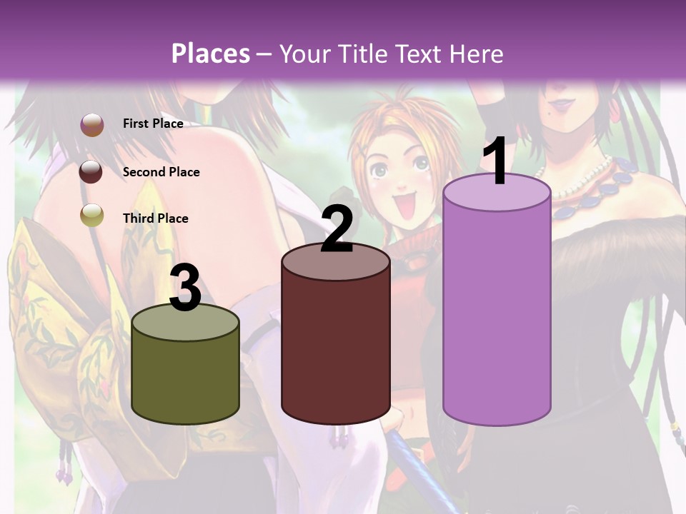 A Group Of Women Standing Next To Each Other PowerPoint Template