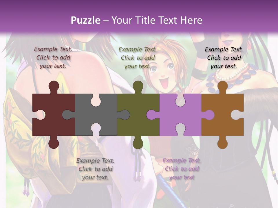 A Group Of Women Standing Next To Each Other PowerPoint Template