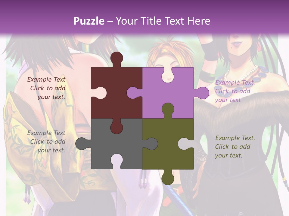 A Group Of Women Standing Next To Each Other PowerPoint Template