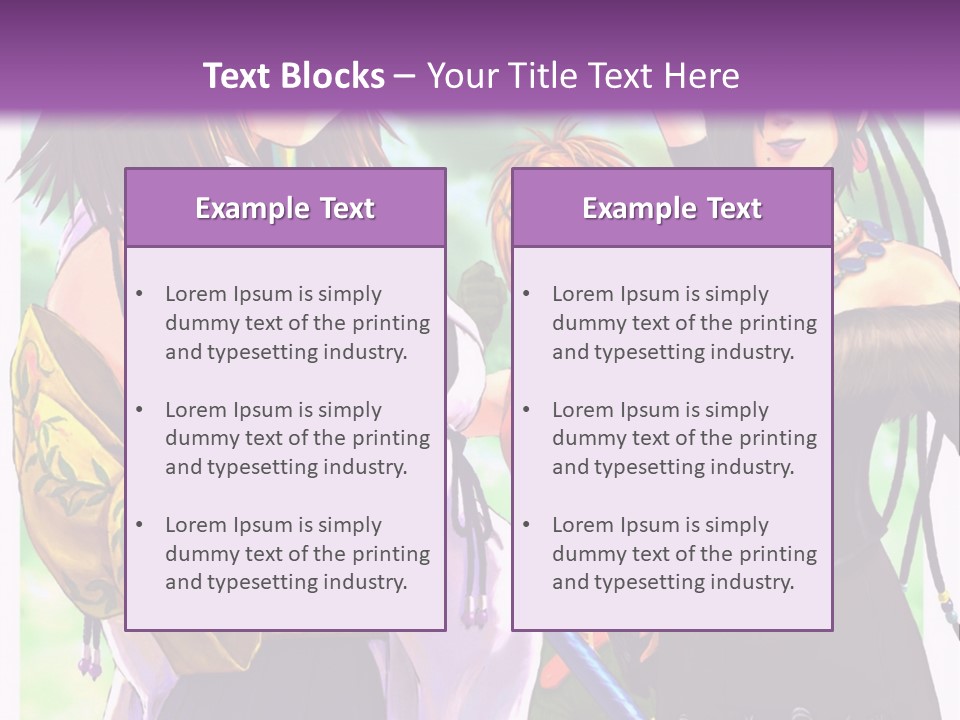 A Group Of Women Standing Next To Each Other PowerPoint Template