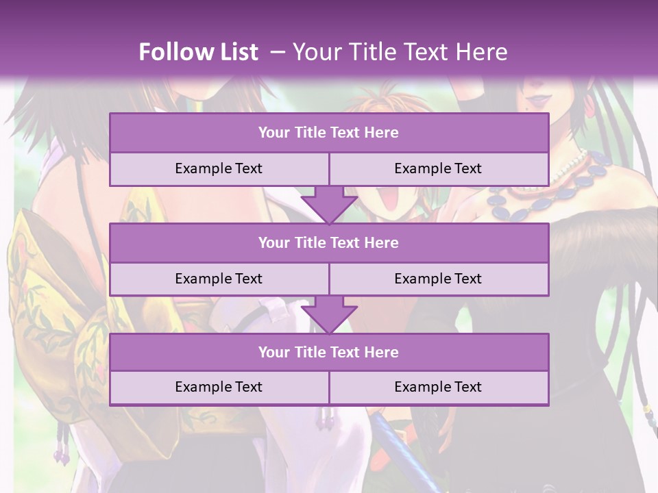 A Group Of Women Standing Next To Each Other PowerPoint Template
