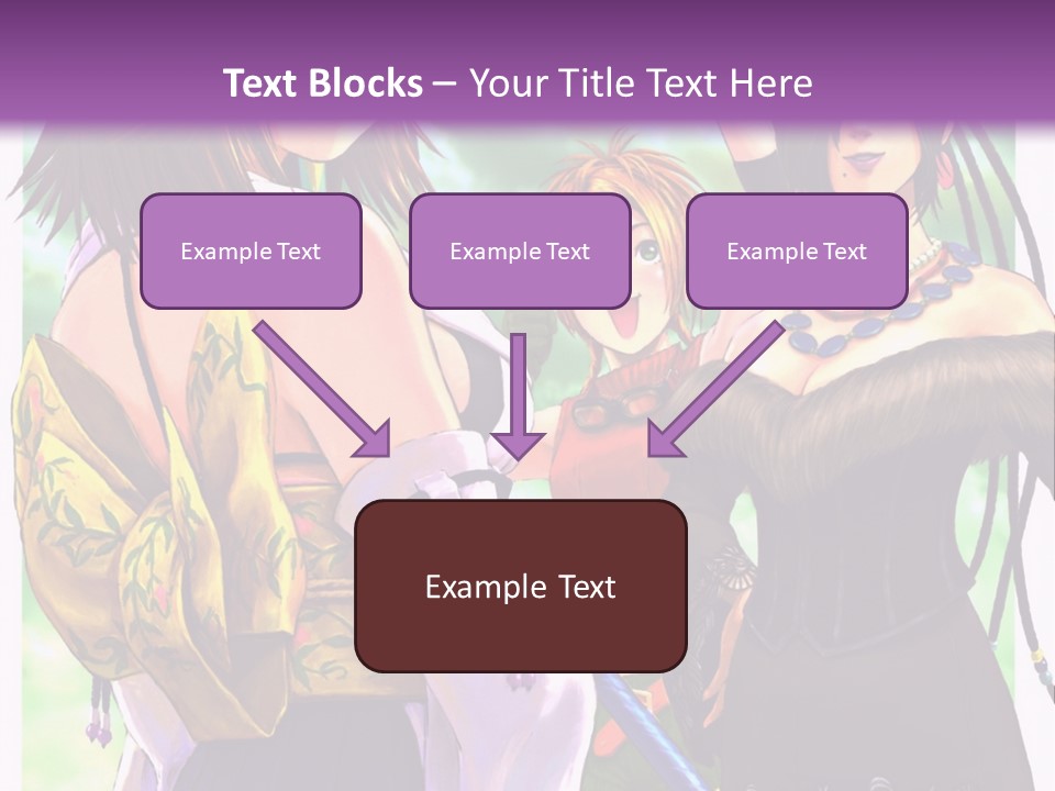 A Group Of Women Standing Next To Each Other PowerPoint Template