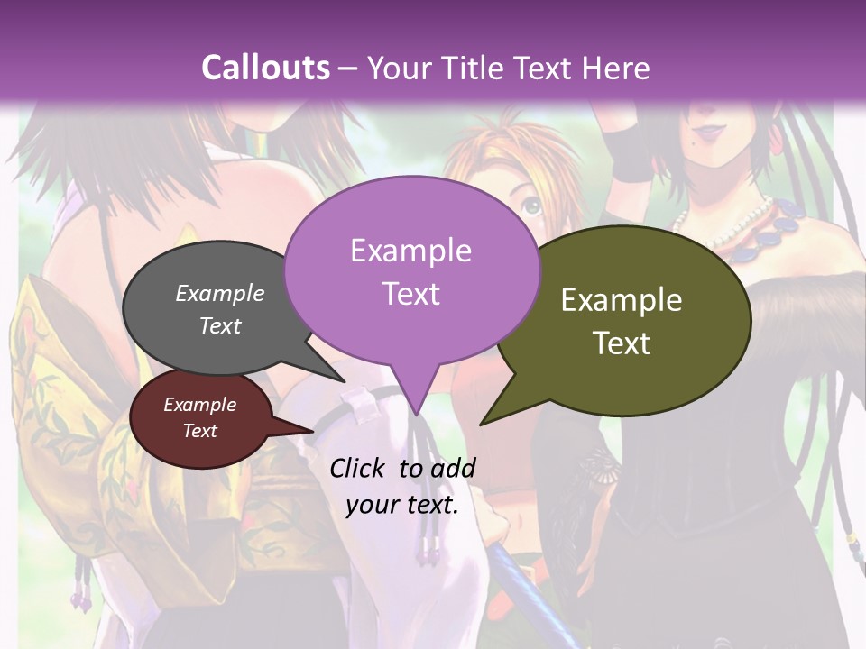 A Group Of Women Standing Next To Each Other PowerPoint Template