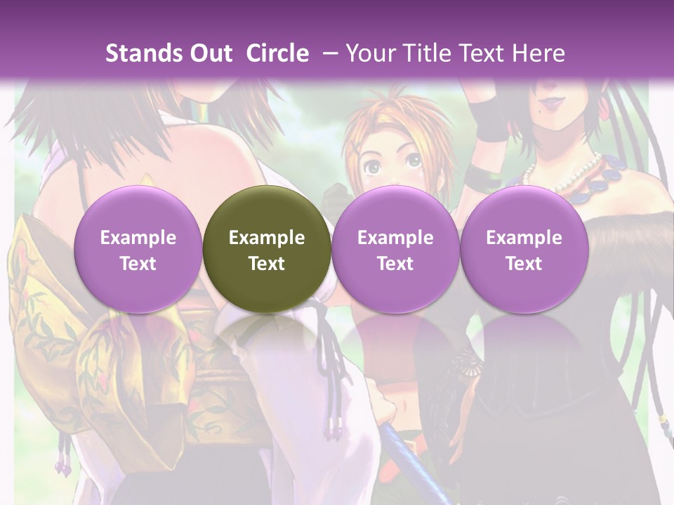A Group Of Women Standing Next To Each Other PowerPoint Template