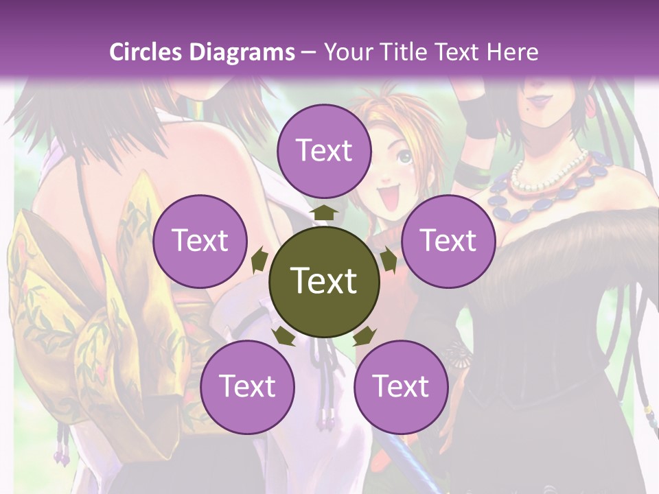 A Group Of Women Standing Next To Each Other PowerPoint Template