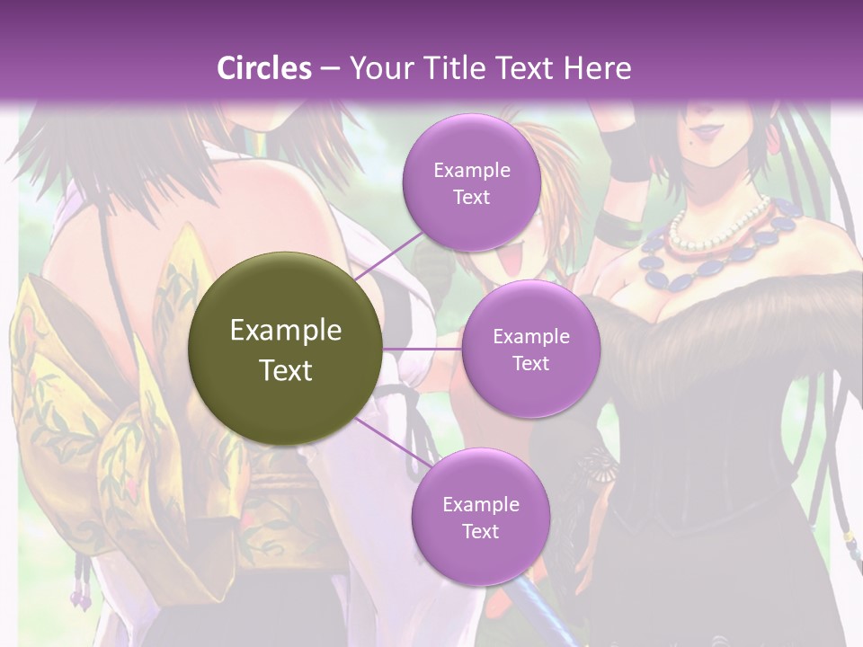 A Group Of Women Standing Next To Each Other PowerPoint Template