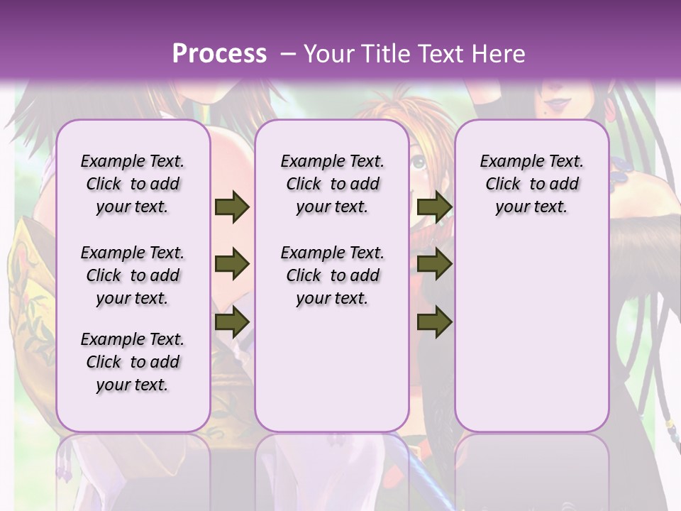 A Group Of Women Standing Next To Each Other PowerPoint Template