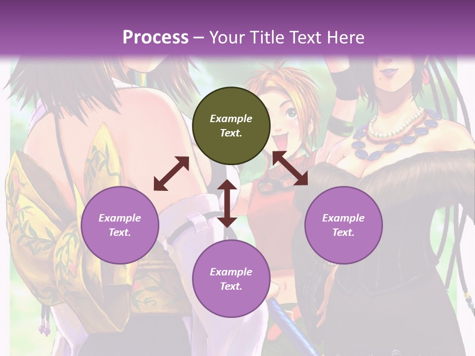 A Group Of Women Standing Next To Each Other PowerPoint Template